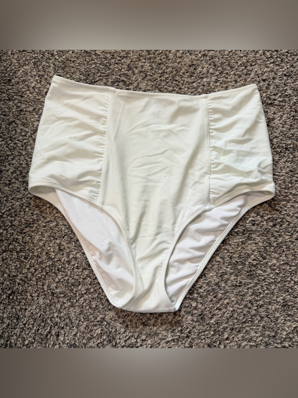 Women’s Aerie White High Waisted Bikini Bottoms size Large